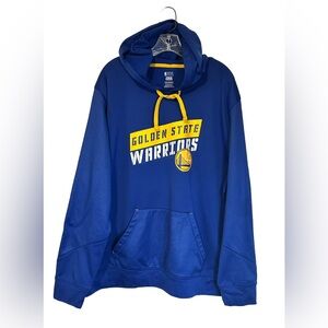 NBA Golden State Warriors TX3 Warm Mens Blue Gold Hoodie Pullover Big & Tall 3XL